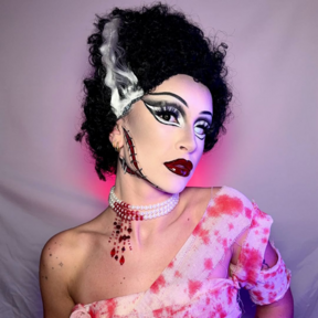 Blackout Black & Blind White | @evelinasilova_makeup