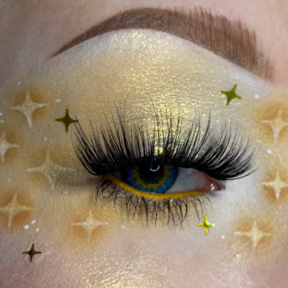 Yellow/Blue Fusion Lenses | @makeupbysummerkayleigh