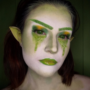 Goblin Mini Sclera Green | @makeupby_esc