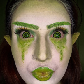 Goblin Mini Sclera Green | @makeupby_esc