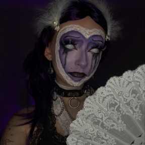 I Glow White Mesh UV | @thatautisticmua