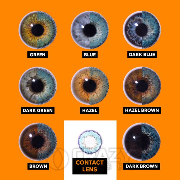 Lentes de contacto naturales color turquesa | Lentes de contacto de color mensuales