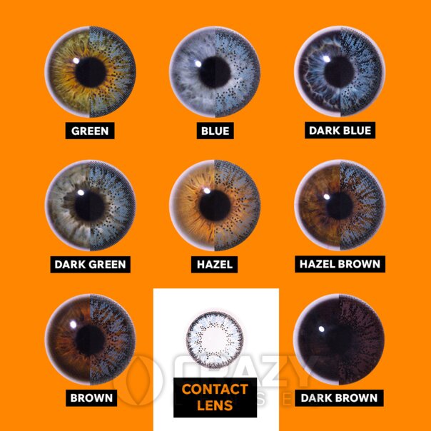 Two Tone Sky Blue Natural Contact Lenses (90 Day)