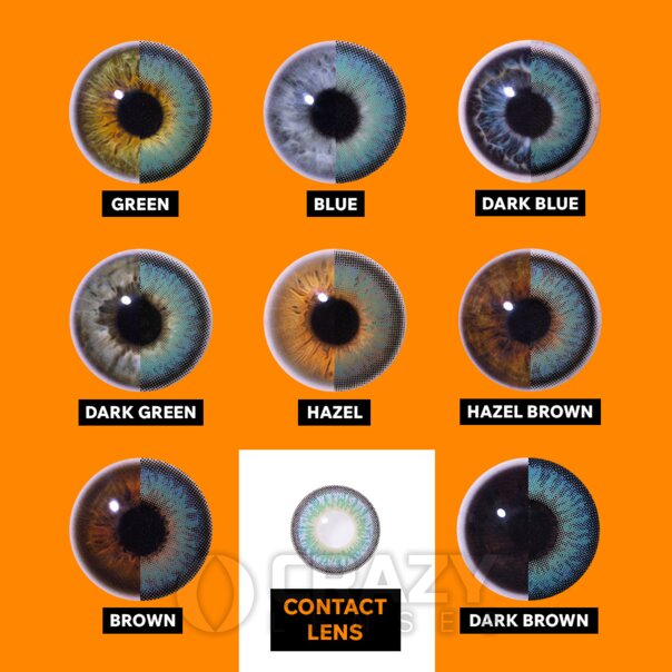 Saphirblaue, natürliche Kontaktlinsen (Tageslinsen) | Crazy Lenses