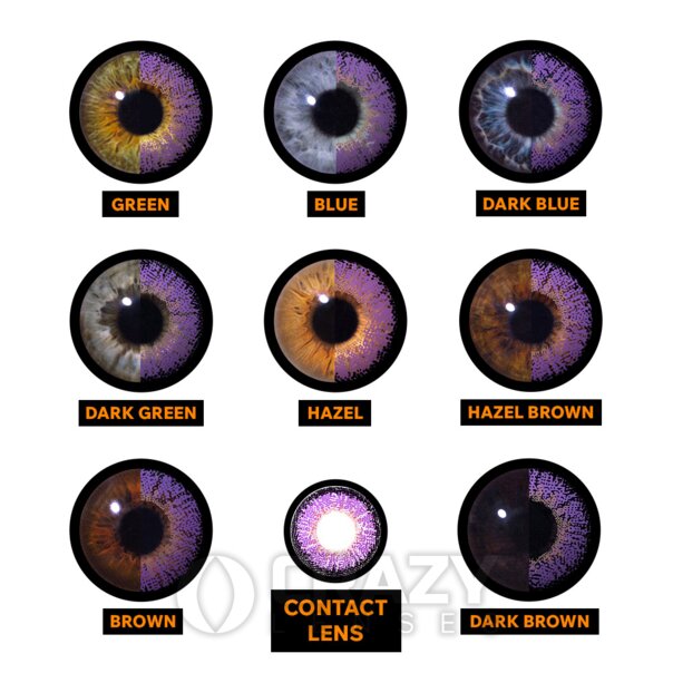 Nymph Purple Costume Contact Lenses (Daily) | Crazy Lenses