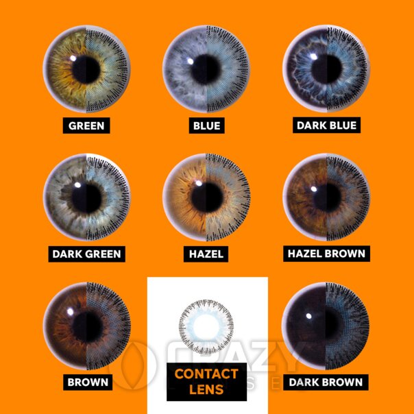 Lentilles de contact naturelles Fusion Green (journalières) | Crazy Lenses