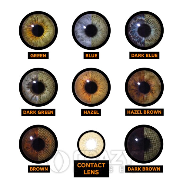 Eyes Of Harmony Hazel (30 jours) | Crazy Lenses