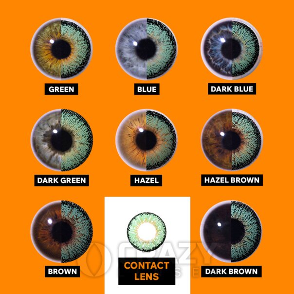 Lenti a contatto naturali Siren Green (30 giorni) | Crazy Lenses