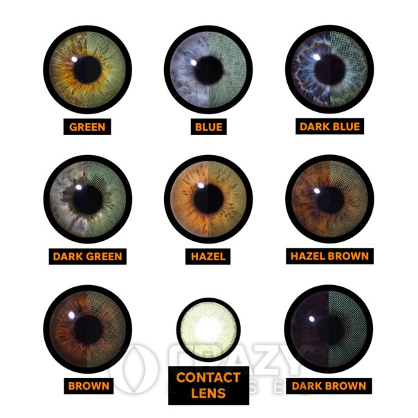 Northern Lights Green Natural Contact Lenses (Daily) | Crazy Lenses