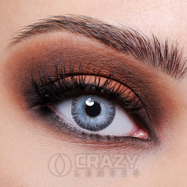 Tri Tone Grey Blue Natural Contact Lenses (10 Pack) | Crazy Lenses