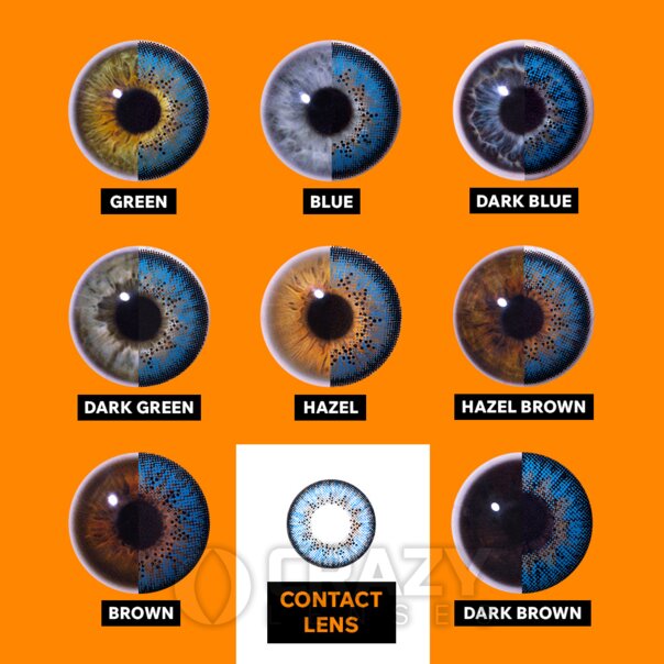 Tri Tone Blue Rain Natural Kontaktlinsen (90 Tage)