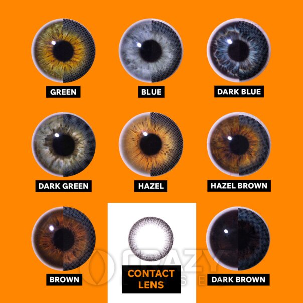 Two Tone gray Blue Natural Contact Lenses (90 Day) | Crazy Lenses