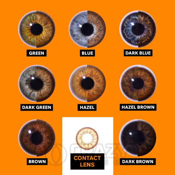 Tri Tone Autumn Hazel Natural Contact Lenses (90 Day)