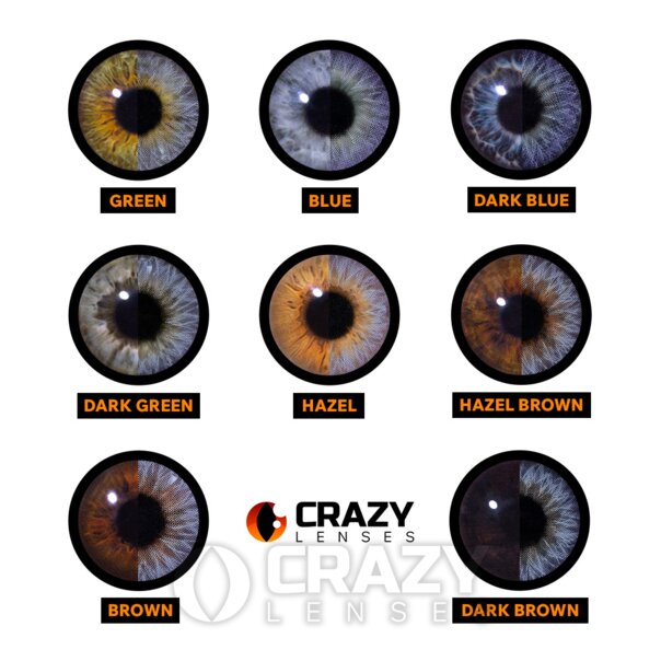 Cobalt Blue Natural Contact Lenses (Daily) | Crazy Lenses