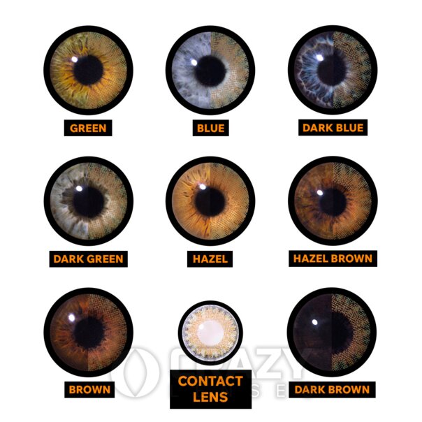 Lentes de contacto naturales color avellana pura | Contactos de colores mensuales