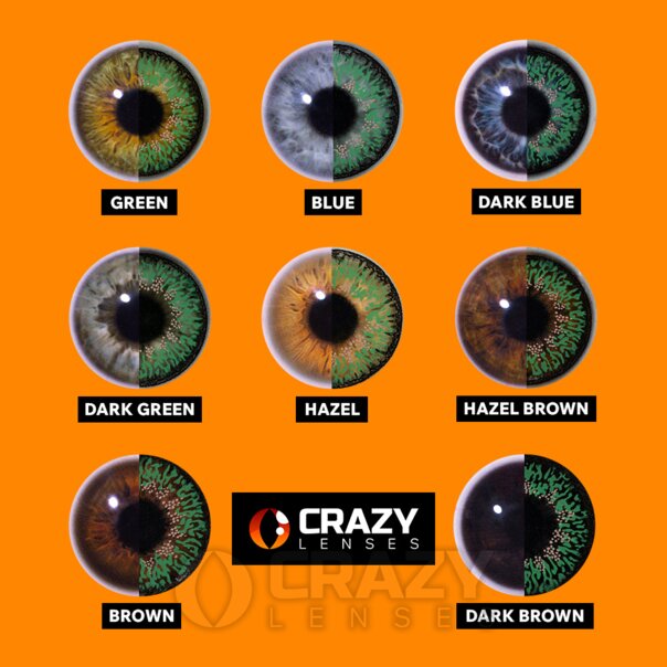 Green 3 Tone Contact Lenses - Natural Green Contact Lenses