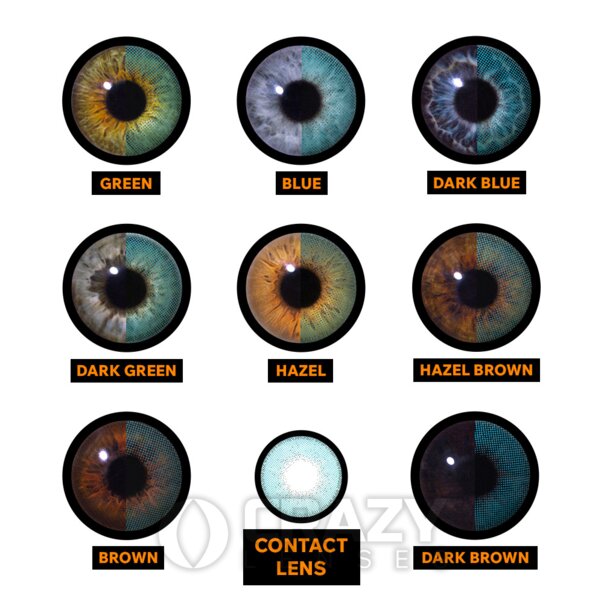 Cold As Ice Blue Natural Contact Lenses (Daily) | Crazy Lenses