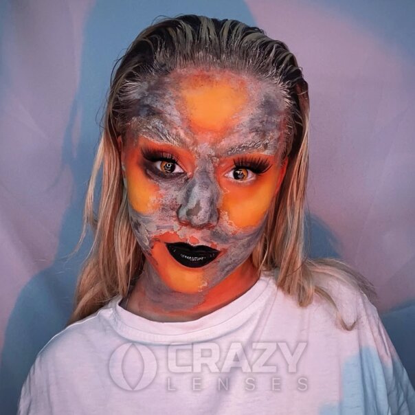 Höllenfeuer-Kontaktlinsen (Paar) | Verrückte Linsen