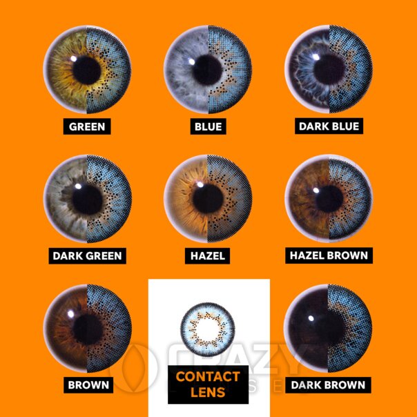 Tri Tone Sky Blue Natural Contact Lenses (90 Day)