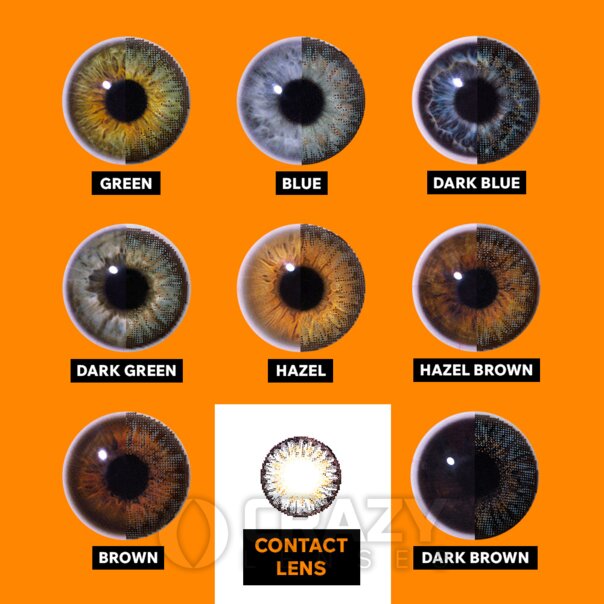 Lentes de contacto naturales grises tricolor (diarias) | Lentes locas