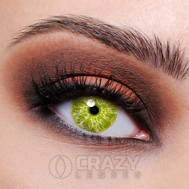 UV I-Glow Cosplay Yellow Contact Lenses (Daily) | Crazy Lenses