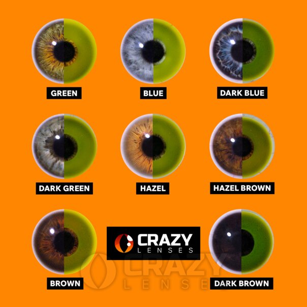 Lenti a contatto bianche UV | Lenti a contatto giornaliere per costumi