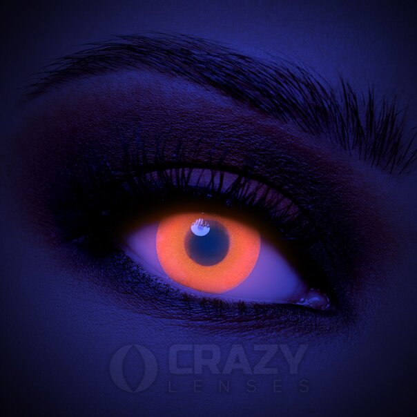 I-Glow Orange Uv Contact Lenses