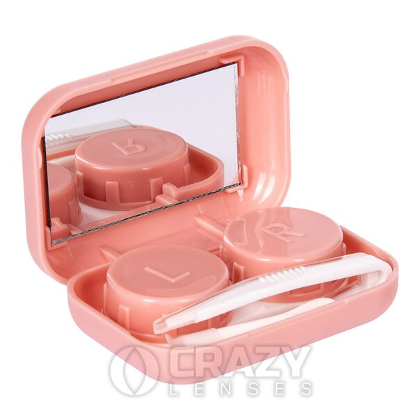 Crazy Lenses Travel Lens Case Kit Pink | Lens Travel Cases
