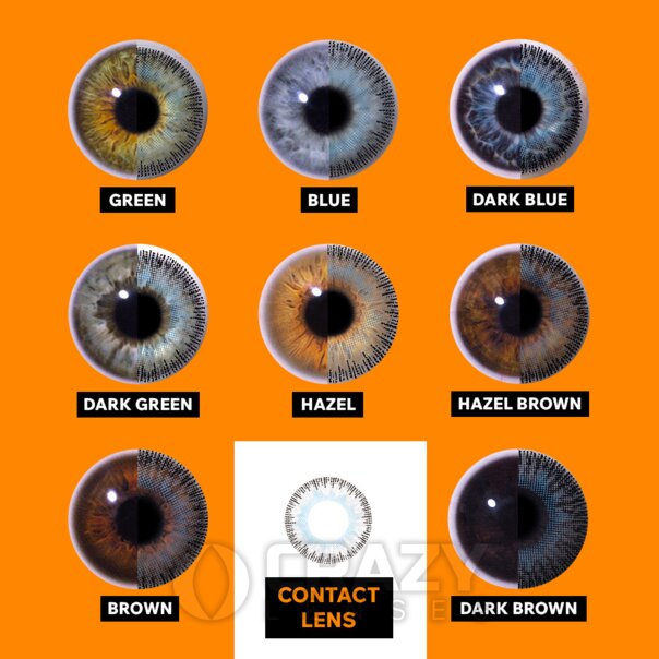 Fusion Blaugraue Kontaktlinsen 30 Tage | Natürliche farbige Kontaktlinsen