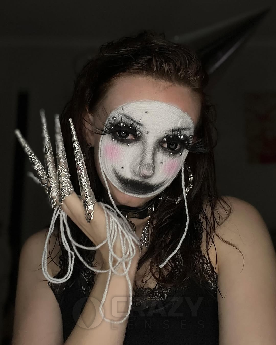 Halloween Lenti Sclerali Nere Lenti Colorate Cosplay Nere Demone