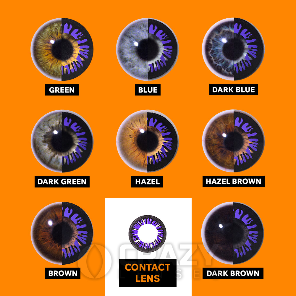 Big Eye Dolly Violet Natural Contact Lenses (30 Day) | Crazy Lenses