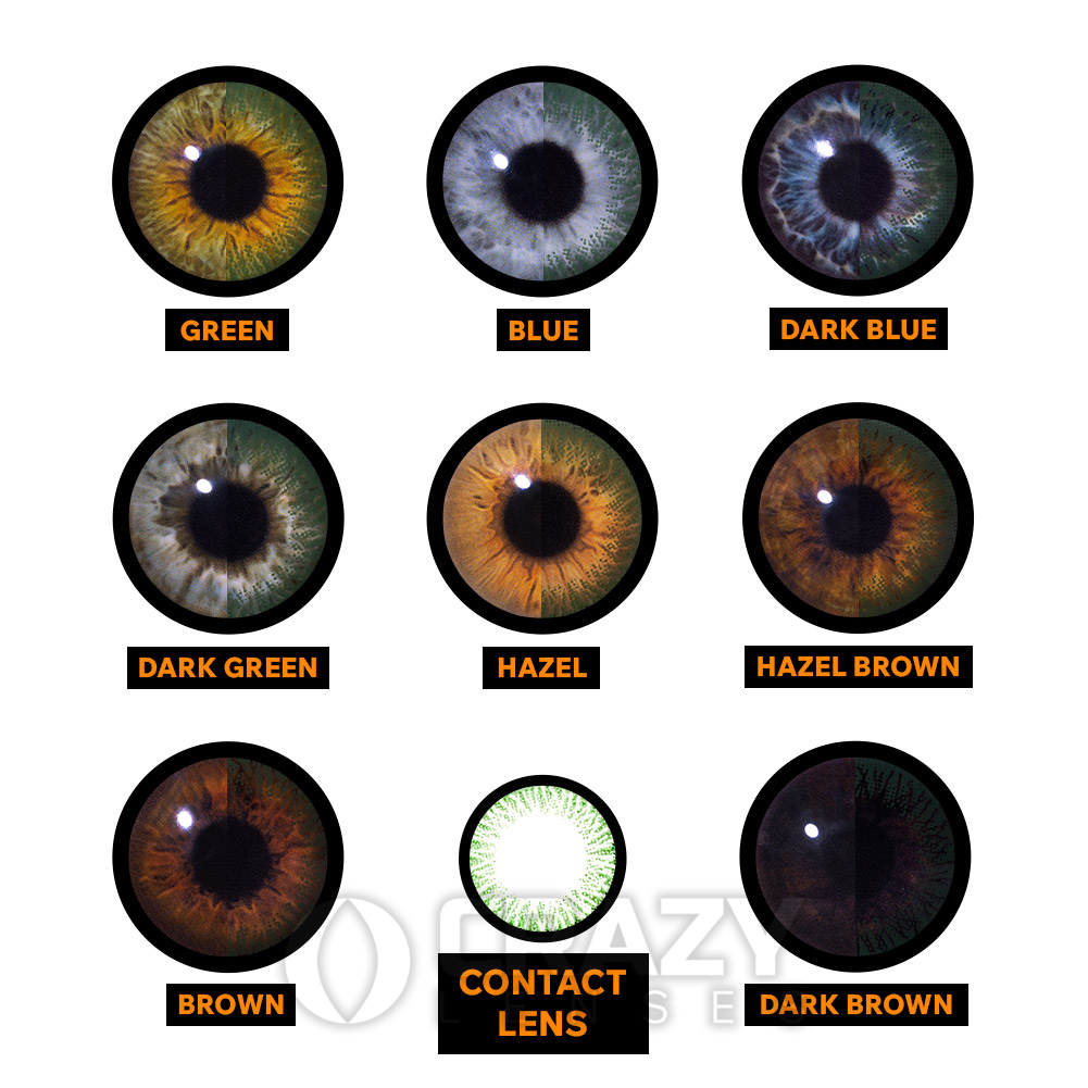 Lentes de contacto naturales bicolor verde (diarias) | Lentes locas