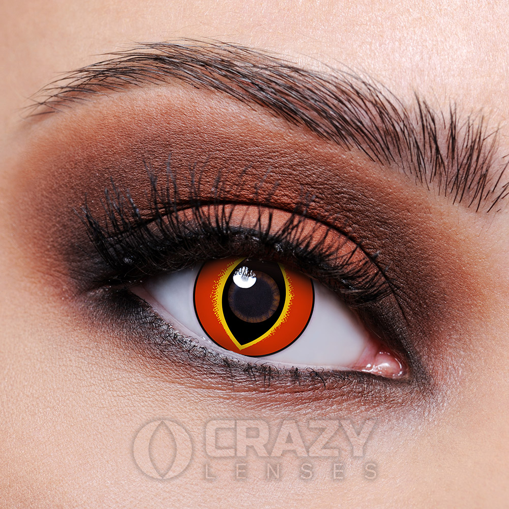 Frog Orange Costume Contact Lenses (30 Day) | Crazy Lenses