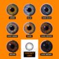 Lentes de contacto naturales tricolor azul (diarias) | Lentes locas