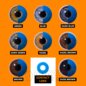 Lentes de contacto de fantasía azules UV (diarias) | Lentes locas