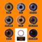 Two Tone gray Blue Natural Contact Lenses (90 Day) | Crazy Lenses