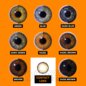Dreifarbige natürliche Kontaktlinsen in Haselnussbraun (Tageslinsen) | Crazy Lenses